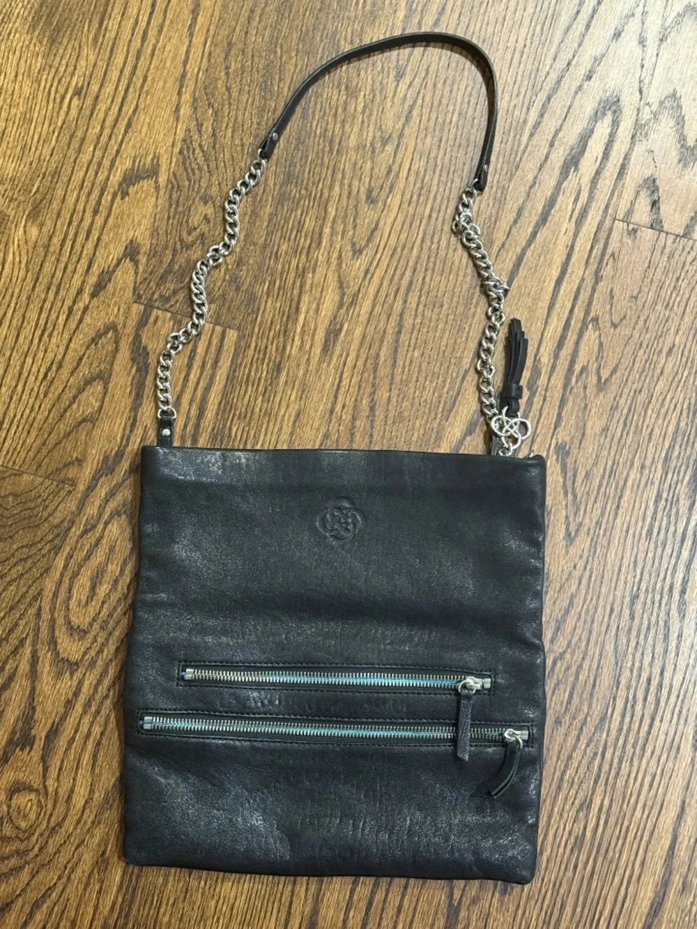 Stella and Dot Waverly 3 Way Crossbody Lambskin Leather Purse